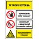 S403 Plyn. kotolňa/Nepov. vstup zakáz./Zákaz fajčiť/Nebezp. výbuchu! samolepka/plast 150x100 mm