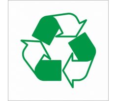582 Symbol recyklácie samolepka
