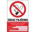 606 Zákaz fajčenia 110x165 mm samolepka